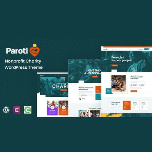 Paroti - Nonprofit Charity WordPress Theme