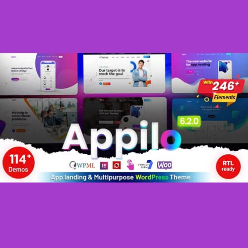 Appilo – App Landing Page WordPress Theme