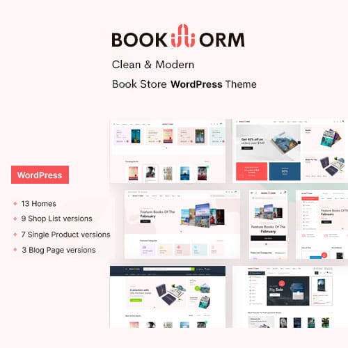 Bookworm – Bookstore & Bookshop WooCommerce Theme