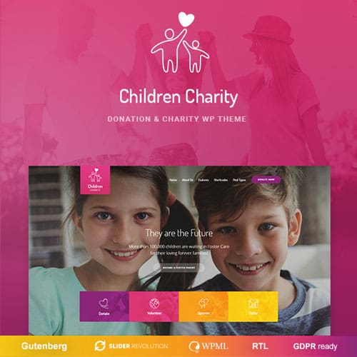 Children Charity – Nonprofit & NGO WordPress Theme