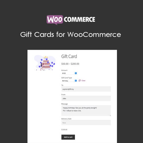 Gift Cards for WooCommerce