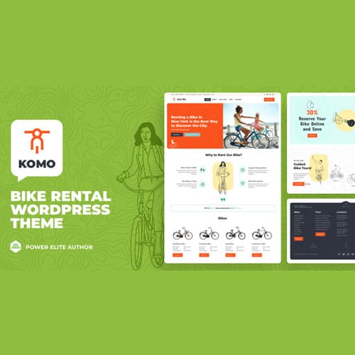 Komo – Bike Rental Shop WordPress Theme