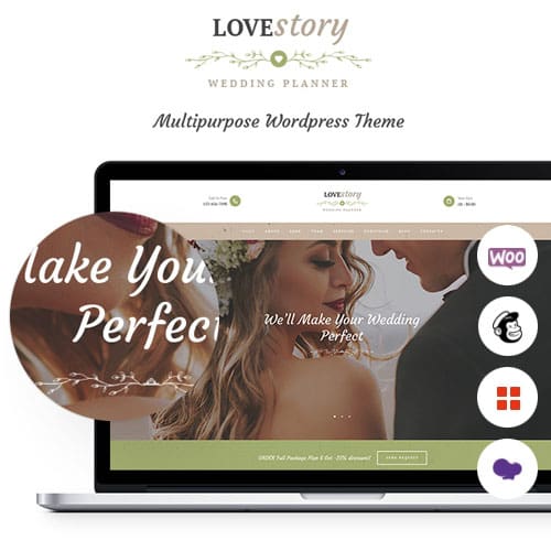 Love Story | Wedding and Event Planner WordPress Theme