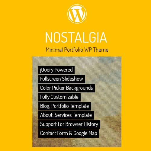 Nostalgia – Portfolio WordPress Theme