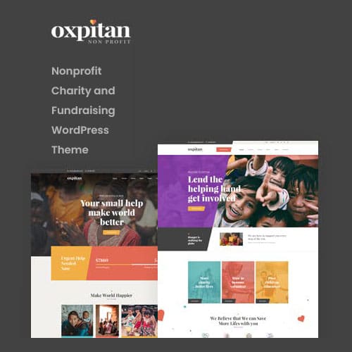 Oxpitan – Nonprofit Charity WordPress Theme