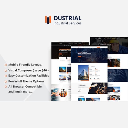 Dustrial – Factory & Industrial WordPress Theme