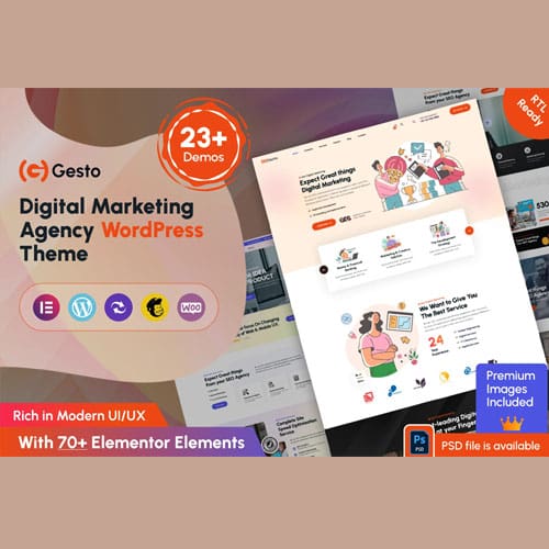 Gesto – Digital Marketing Agency WordPress Theme