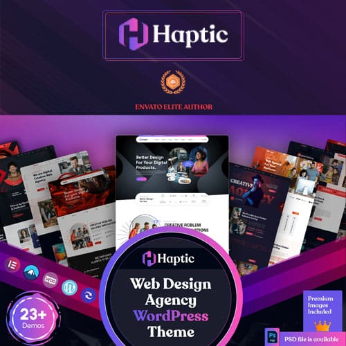 Haptic – Web Design Agency WordPress Theme