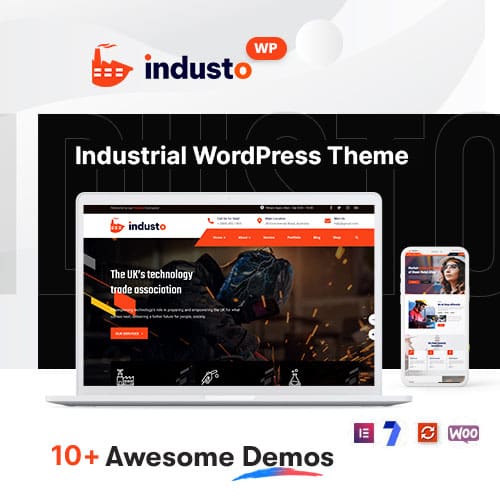 Industo – Factory & Industry WordPress Theme