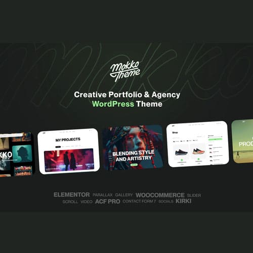 Mokko – Creative Portfolio & Agency WordPress Theme