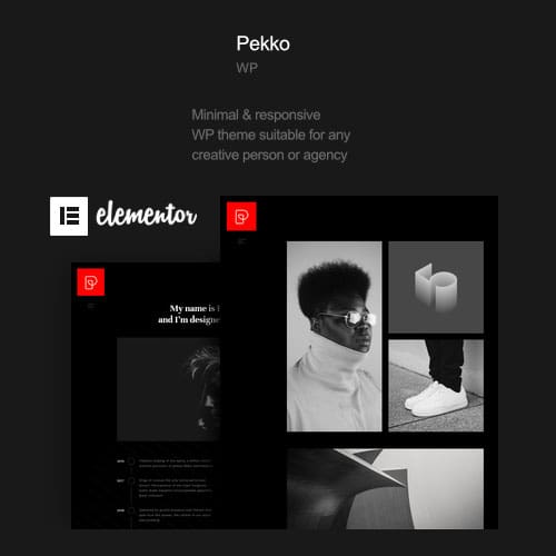 Pekko – Minimal Dark WordPress Theme