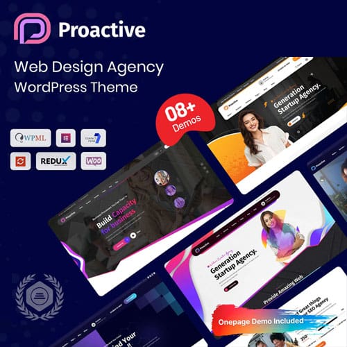 Proactive – Web Design Agency WordPress Theme