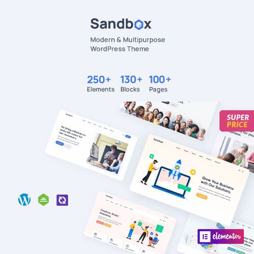Sandbox – Modern & Multipurpose WordPress Theme