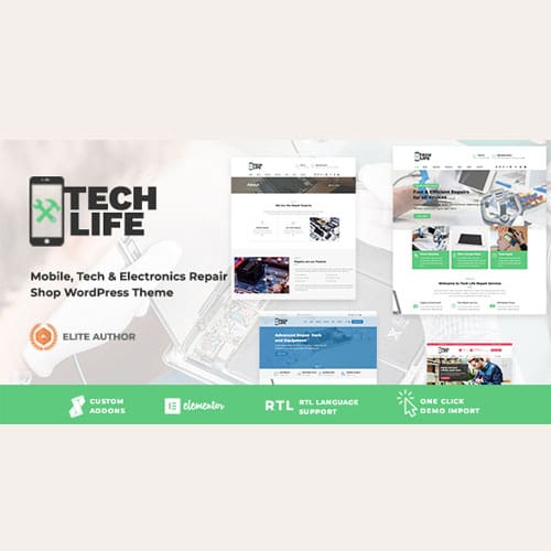 TechLife – Mobile, Tech & Electronics Repair Shop WordPress Theme