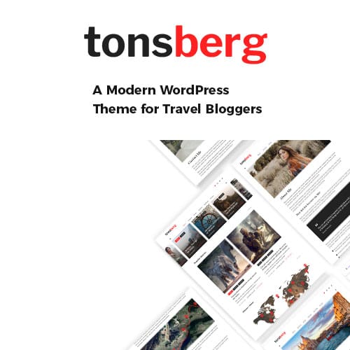 Tonsberg – A Modern WordPress Theme for Travel Bloggers