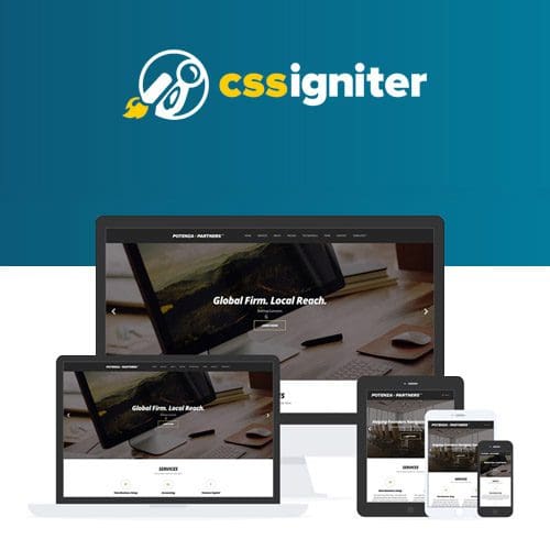CSS Igniter Potenza One Page WordPress Theme