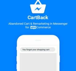 CartBack WooCommerce Abandoned Cart Remarketing in Facebook Messenger
