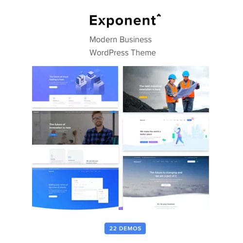 Exponent Modern Multi Purpose Business WordPress theme