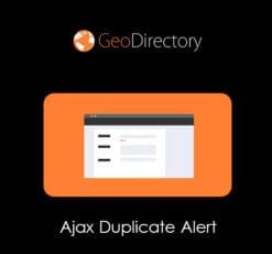 GeoDirectory Ajax Duplicate Alert