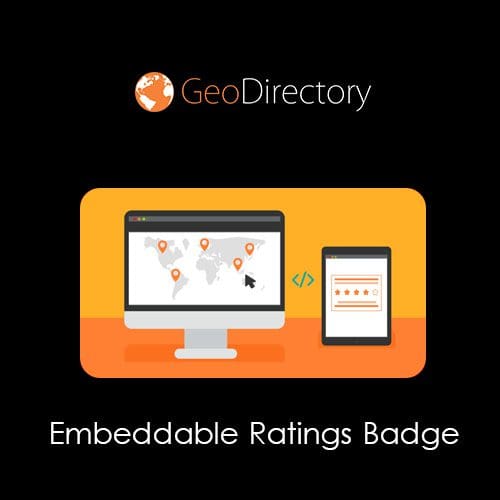 GeoDirectory Embeddable Ratings Badge