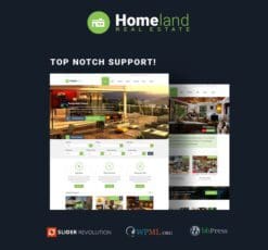 Homeland Responsive Real Estate Theme for WordPress