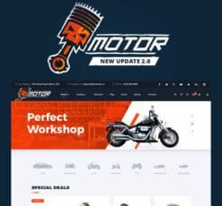 Motor – Vehicles Parts – Equipments and Accessories WooCommerce Store