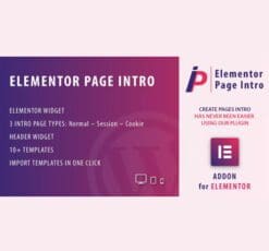 Page Intro for Elementor WordPress Plugin