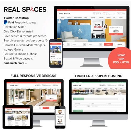 Real Spaces WordPress Real Estate Theme