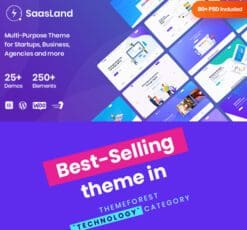 Saasland MultiPurpose WordPress Theme for Startup