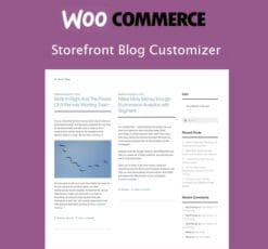 Storefront Blog Customiser