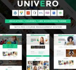 Univero Education LMS Courses WordPress Theme