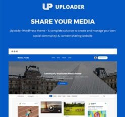 Uploader Advanced Media Sharing Theme