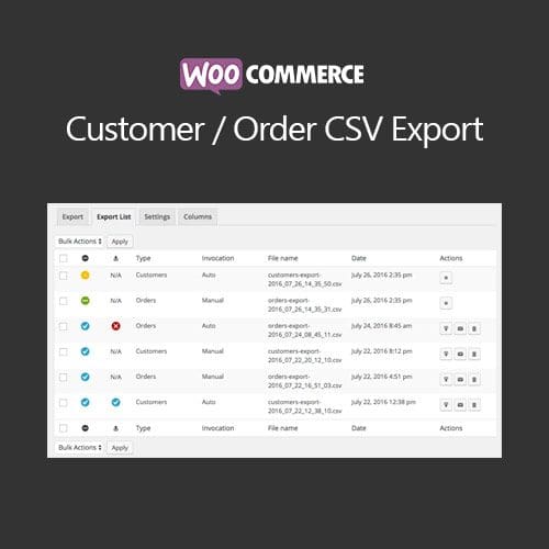 WooCommerce Customer Order CSV