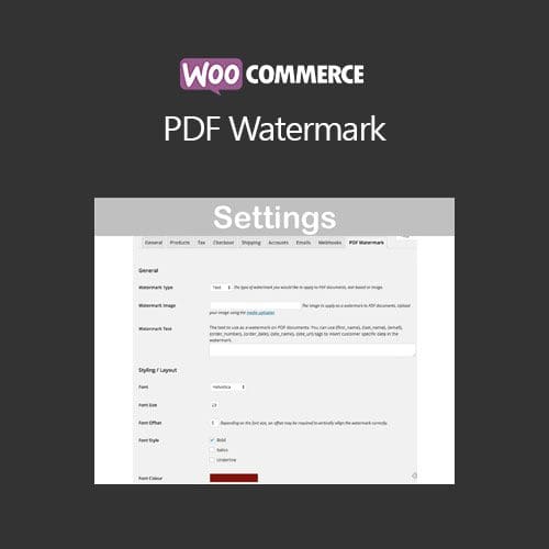 WooCommerce PDF Watermark