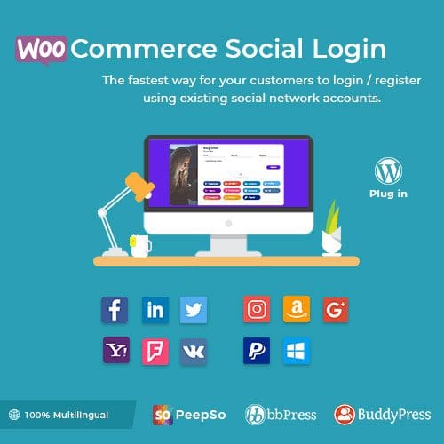 WooCommerce Social Login WordPress Plugin