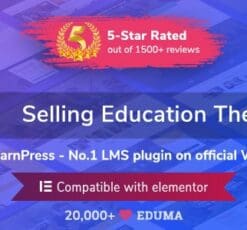 Eduma – Education WordPress Theme đang bán chạy số #1 trong danh mục Education