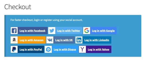 Woocommerce Social Login Checkout