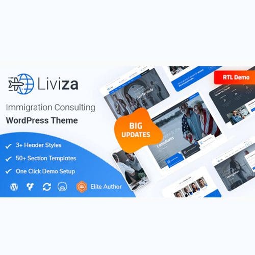 Liviza Immigration Consulting WordPress Theme