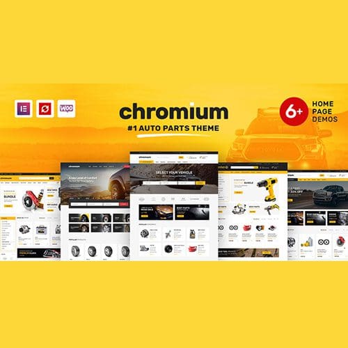 Chromium Auto Parts Shop WordPress WooCommerce Theme