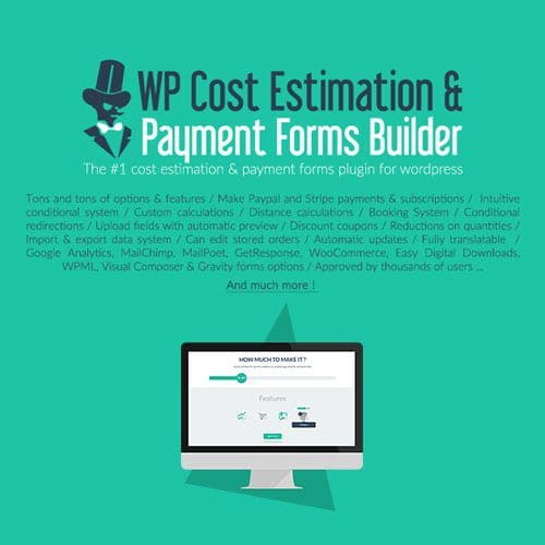 WP Cost Estimation Payment Forms Builder 2