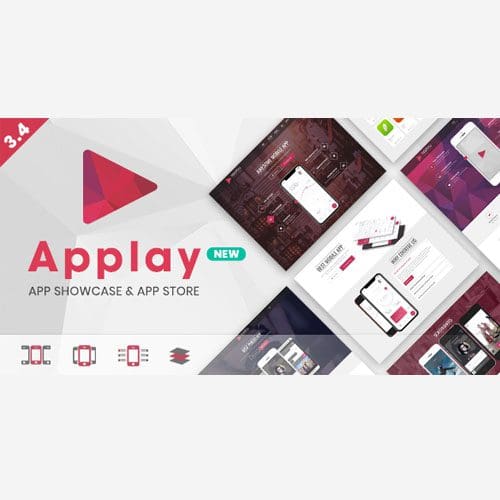 Applay WordPress App Showcase App Store Theme