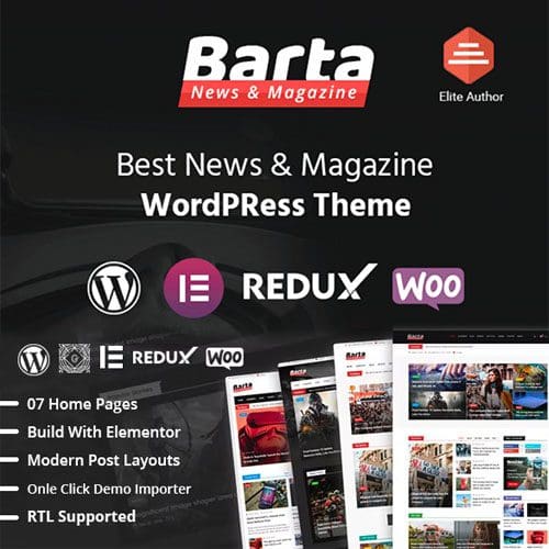 Barta News Magazine WordPress Theme 1