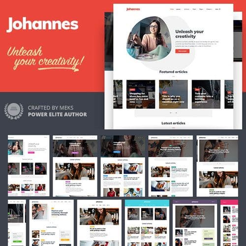 Johannes Personal Blog Theme for Authors and Publishers