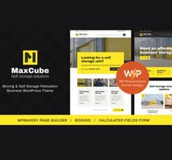 MaxCube Moving Self Storage Relocation Business WordPress Theme 1