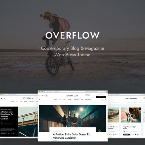 Overflow Contemporary Blog Magazine WordPress Theme