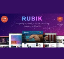 Rubik A Perfect Theme for Blog Magazine Website