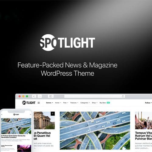Spotlight Feature Packed News Magazine WordPress Theme