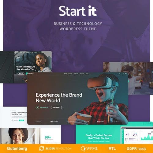 Start It Technology Startup WordPress Theme 1