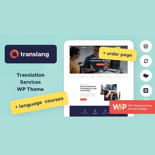 Translang Translation Services Language Courses WordPress Theme