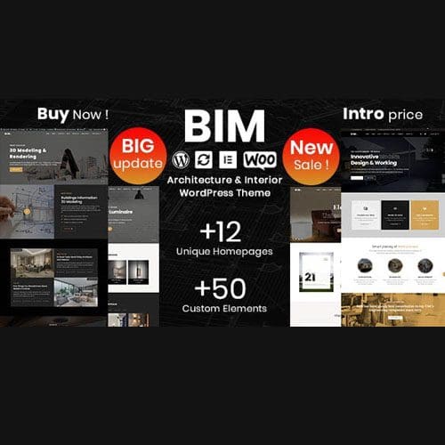 BIM Architecture Interior Design Elementor WordPress Theme